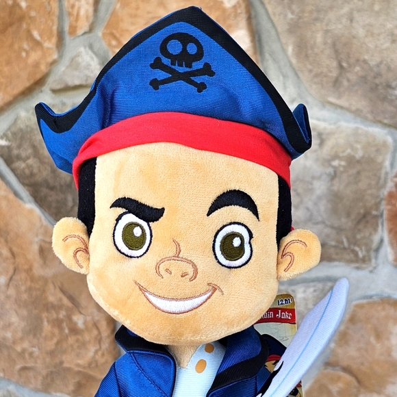 Disney Store Genuine Captain Jake & Never Land Pirates Authentic Plush Toy 12" - Picture 4 of 13